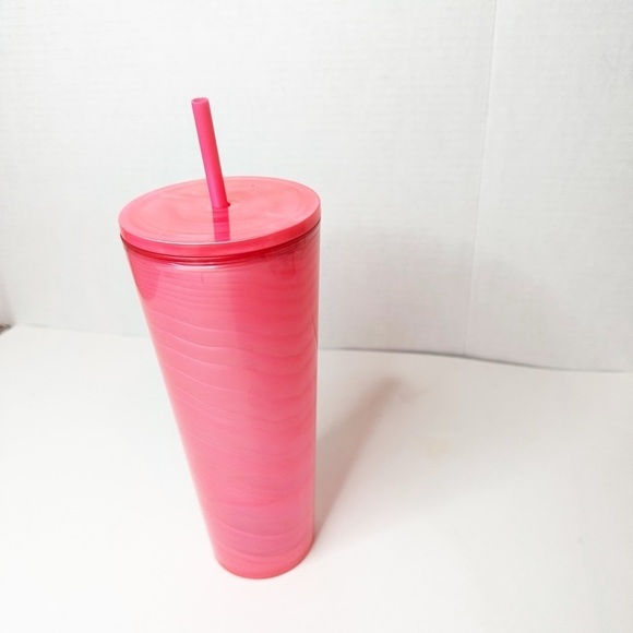 🩷 Bubble Gum Marble Venti 24oz Cold Cup Tumbler ☆》NWT《☆ - Picture 6 of 8